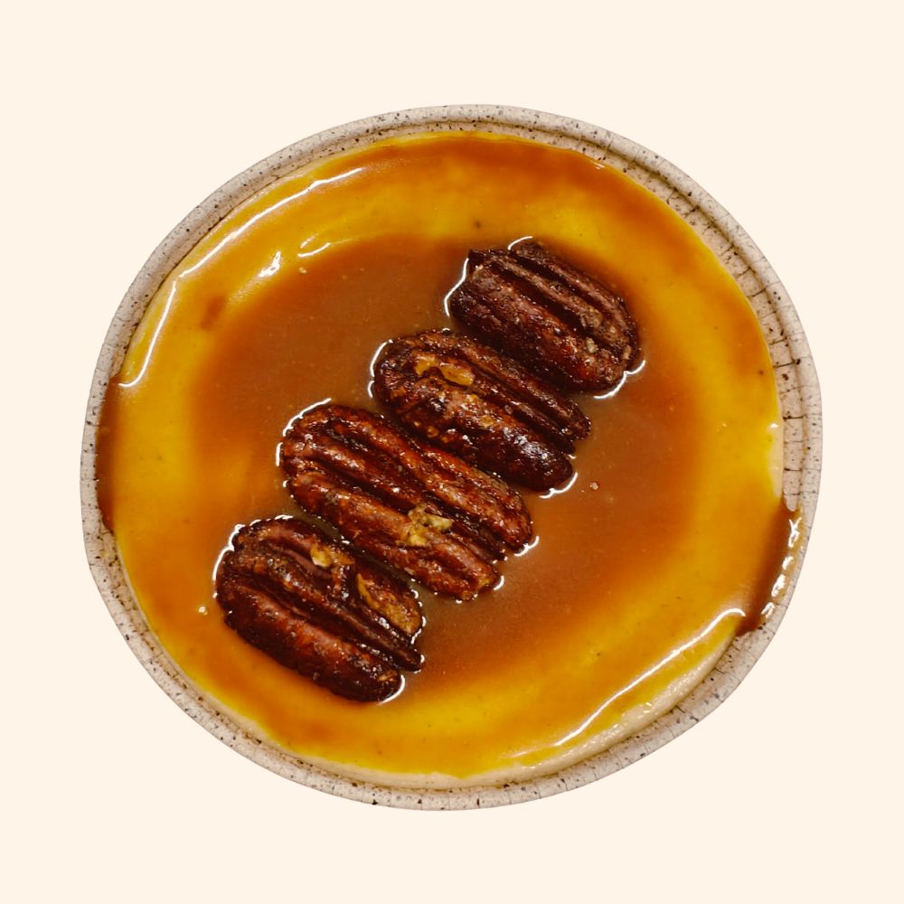 Baskijski - Domowy karmel, karmelizowane pekany, sól himalajska (monoporcja) - 2 szt.