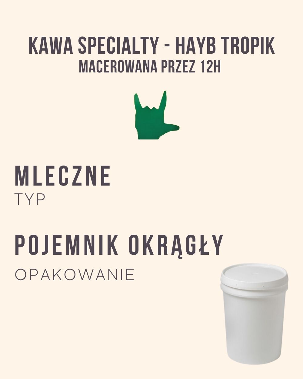 M.5 - Kawa Specialty - HAYB TROPIK - 4 kg (pojemnik okrągły)