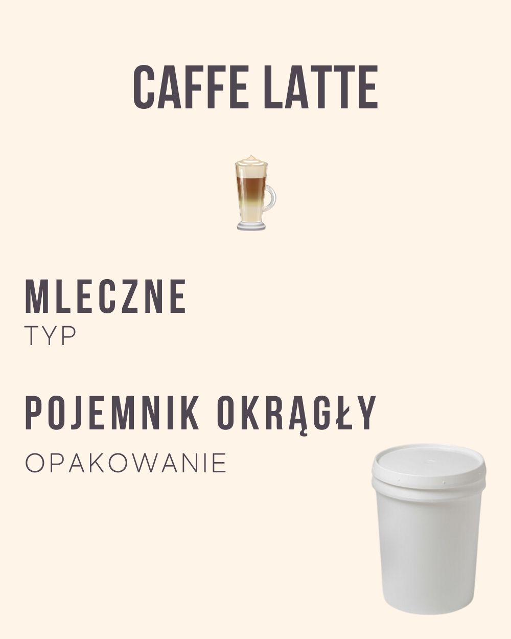 M.51 - Caffe latte - 4 kg (pojemnik okrągły)