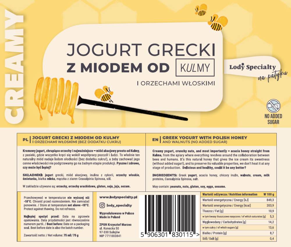 lody na patyku jogurt grecki