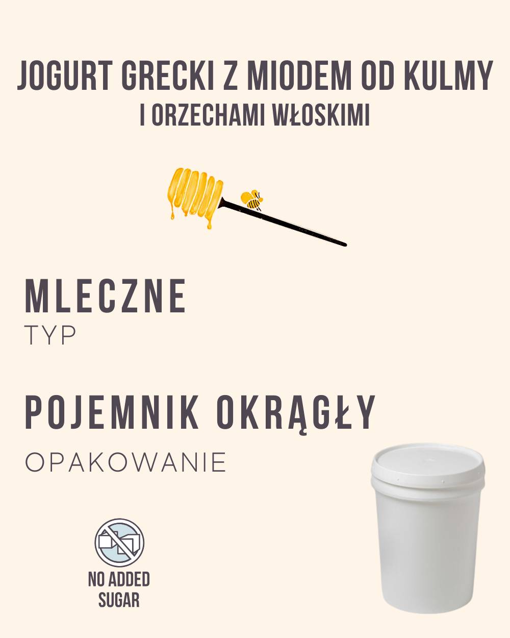 Jogurt grecki z miodem od Kulmy