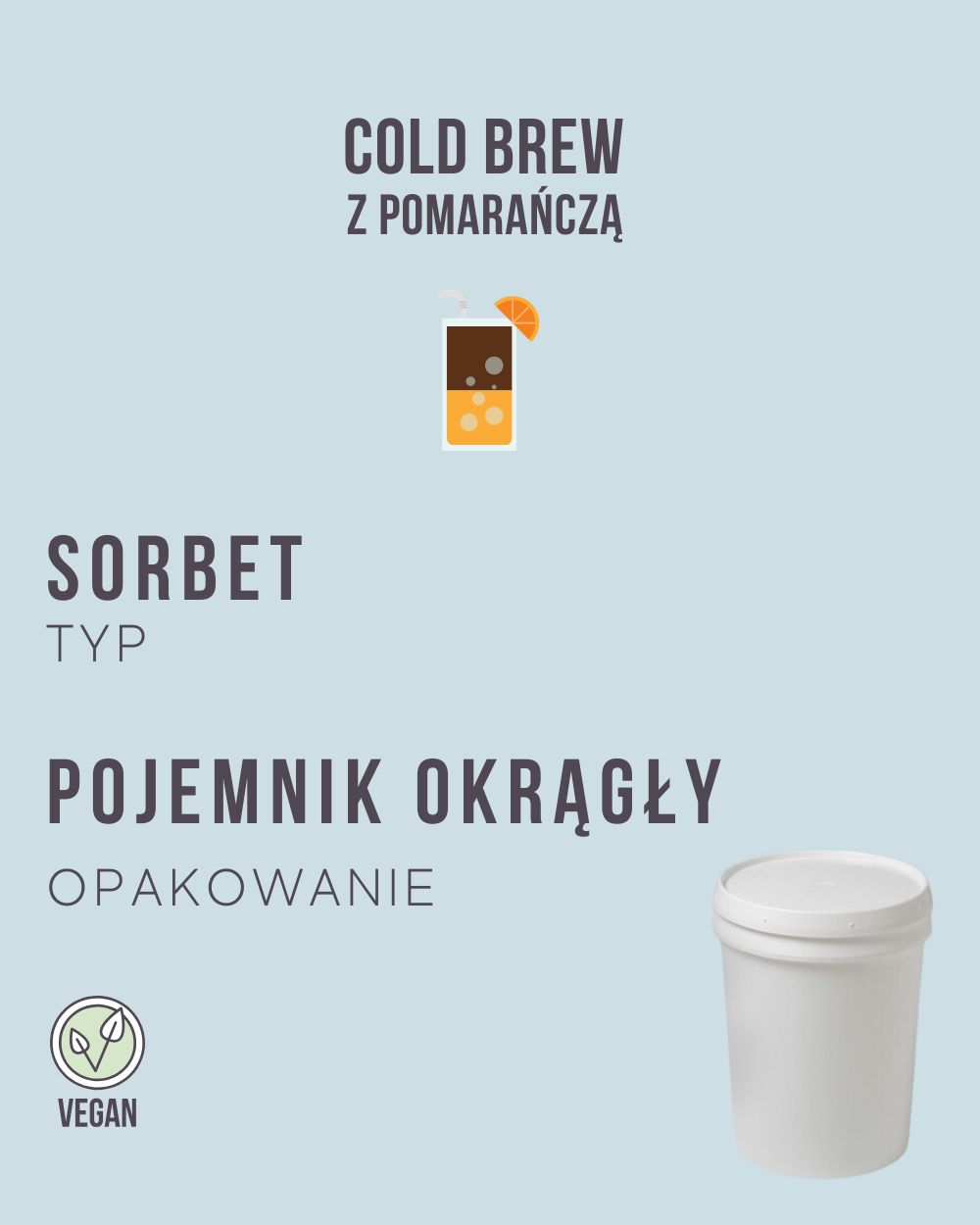 S.11 - Cold brew z pomarańczą - 4 kg (pojemnik okrągły)