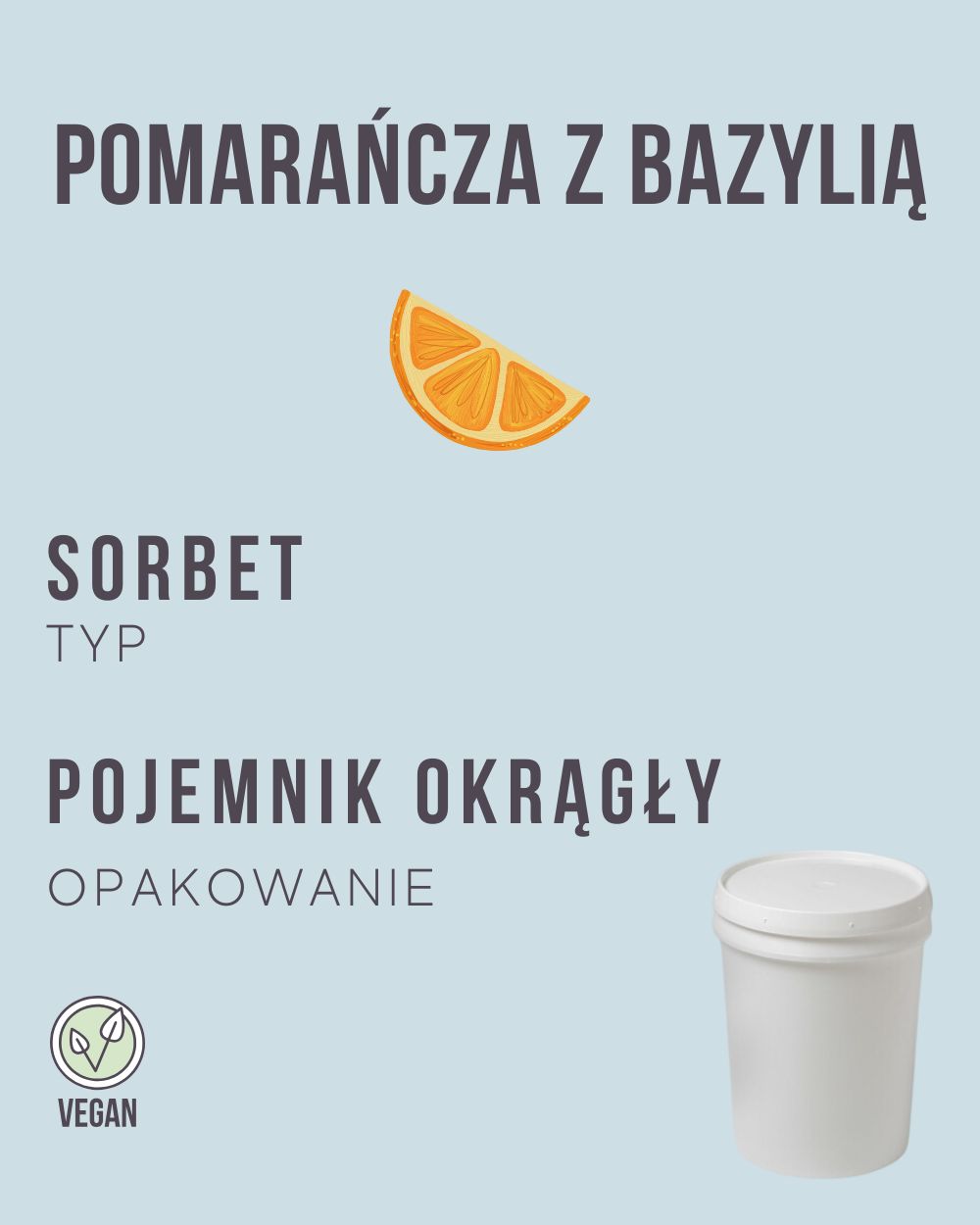 S.12 - Pomarańcza z bazylią - 4 kg (pojemnik okrągły)