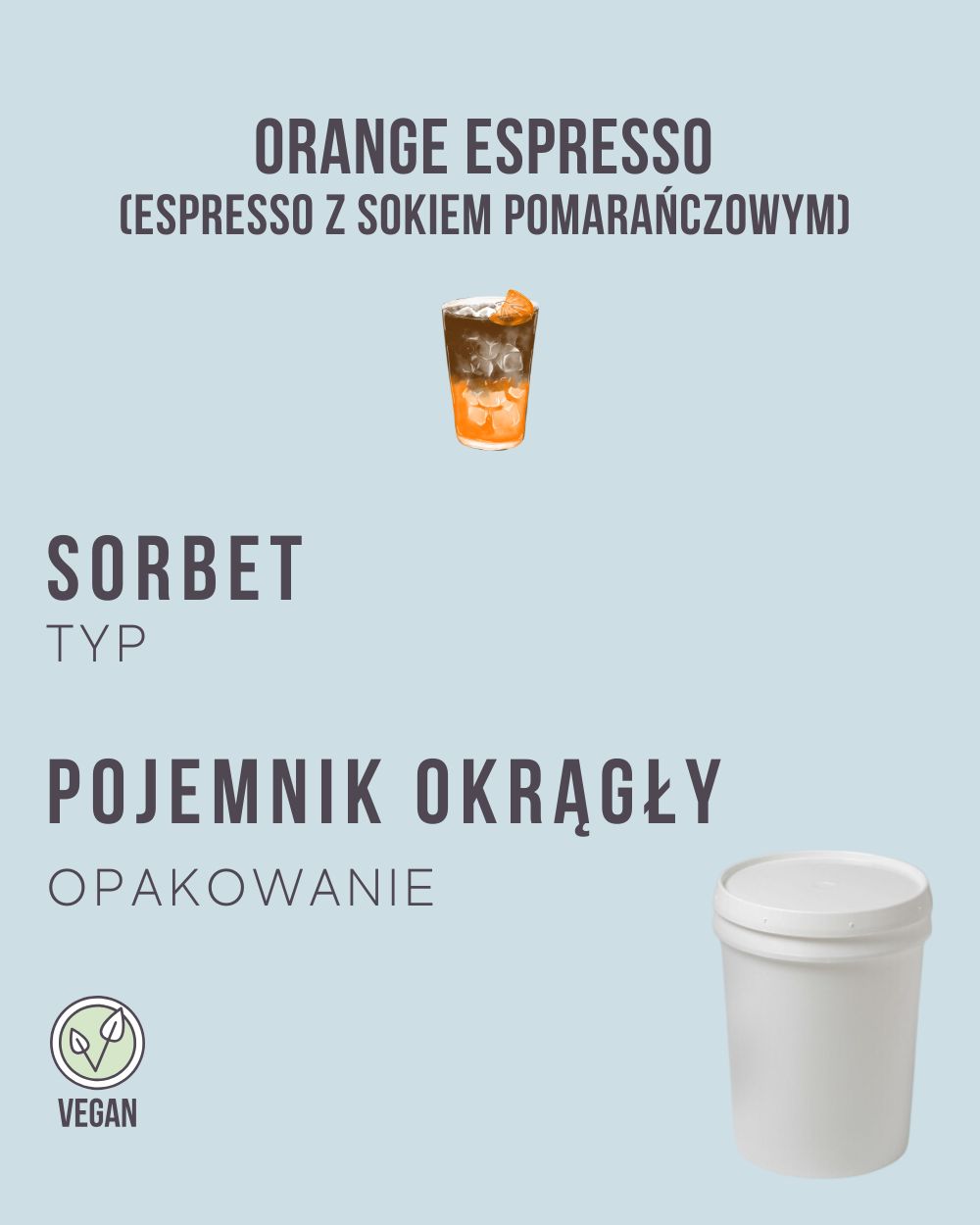 S.15 - Espresso z sokiem pomarańczowym (Orange espresso) - 4 kg (pojemnik okrągły)