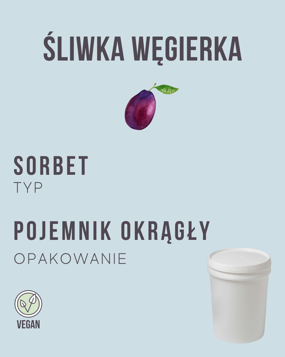 S.33 - Śliwka węgierka - 4 kg (pojemnik okrągły)